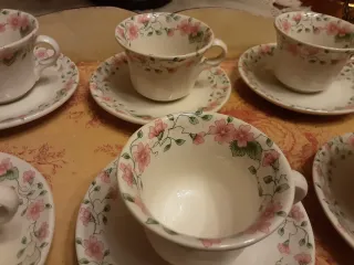 Juego 6 Tazas y Platos Cartuja Sevilla Antiguo