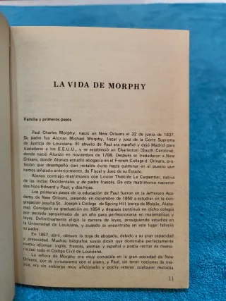 Libro Ajedrez Morphy su vida y 353 Partidas