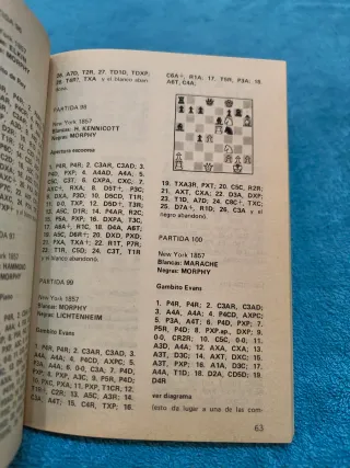 Libro Ajedrez Morphy su vida y 353 Partidas