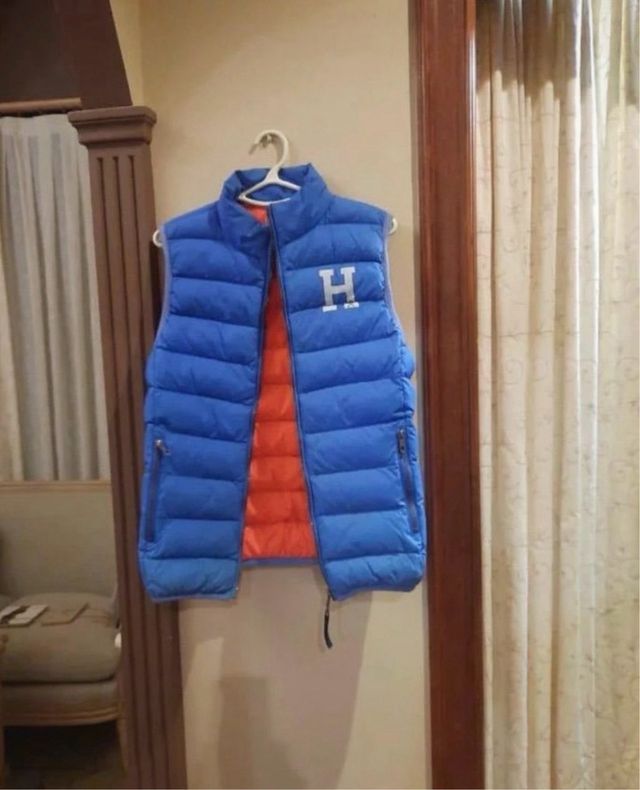 Chaleco reversible azul y naranja Harper&Sharper