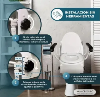 Elevador WC con Reposabrazos