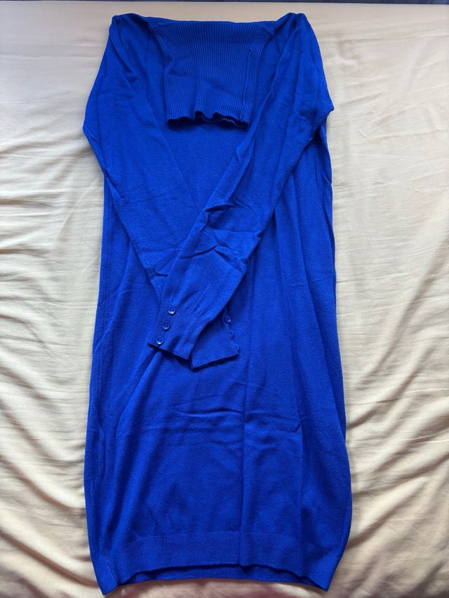 Vestido de invierno azul