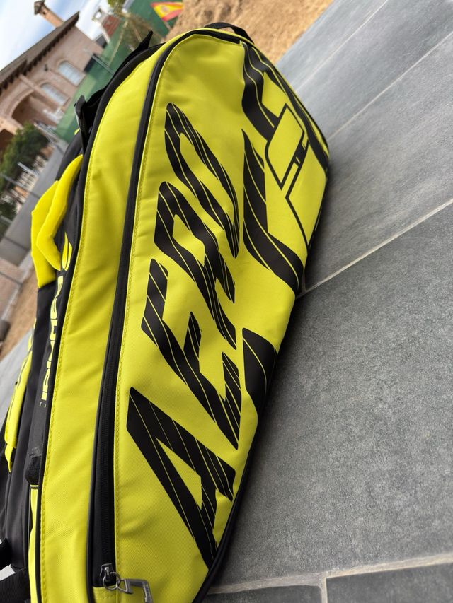 Raquetero de tenis amarillo y negro (babolat)