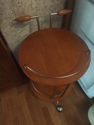 Camarera/Carrito de bebidas madera y metal
