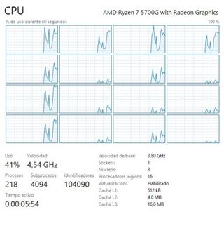AMD Ryzen 7 5700G Procesador CPU APU