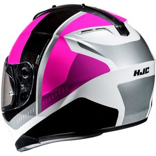 Casco de moto HJC C70N Rosa y Negro