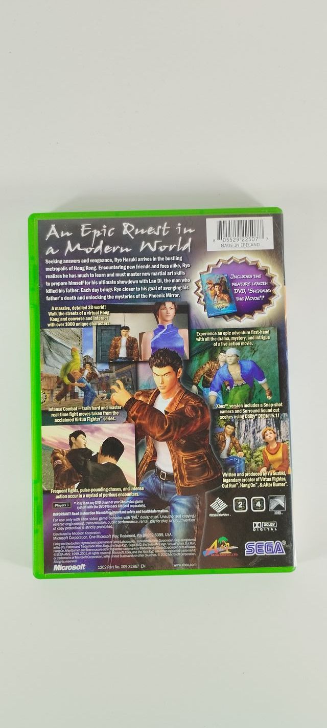 Shenmue 2 + DVD Movie - Xbox Classic