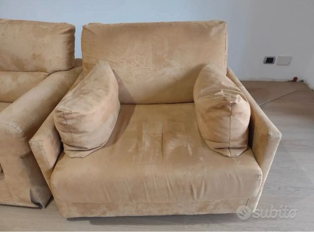 Poltrone/divano letto singolo beige