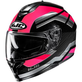 Casco de moto HJC C70N Negro/Rosa