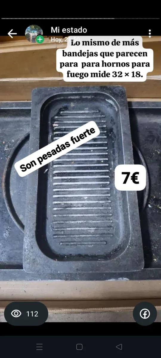 Bandejas y piezas para horno