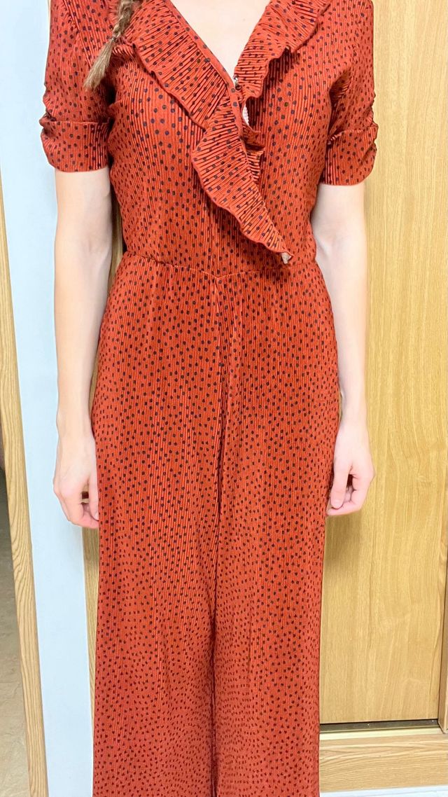 Mono rojo lunares Stradivarius Talla S