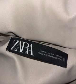 Chaqueta Zara Beige Acolchada