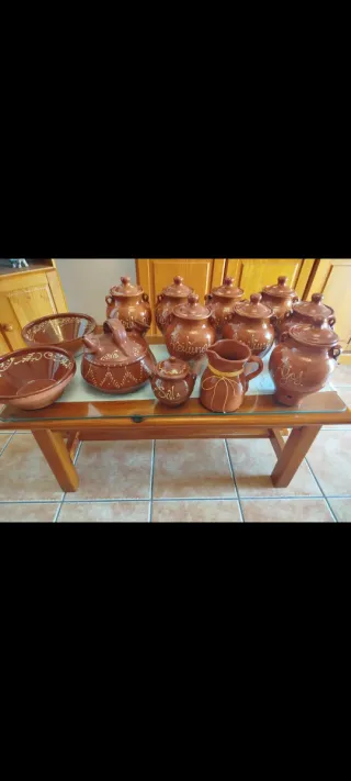 Juego de cocina de barro