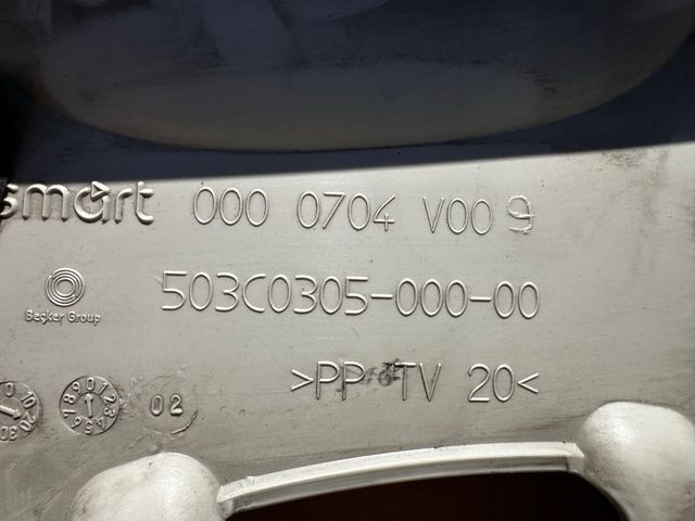 Techo interior parte delantera smart 450