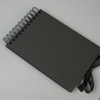 Álbum de fotos espiral negro