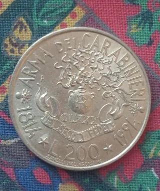 monete italiane 200 Lire 1994 R