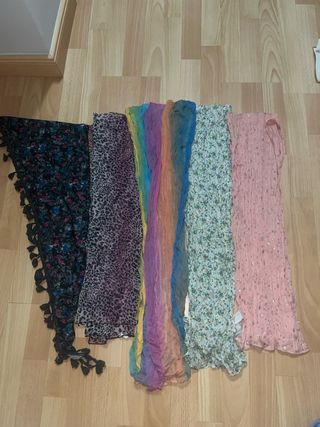 Lote 5 pañuelos cuello
