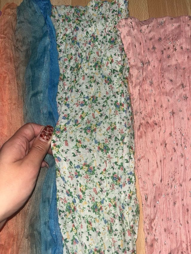 Lote 5 pañuelos cuello