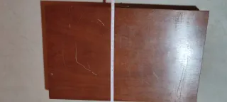 Estuche para monedas de madera