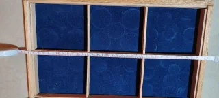 Estuche para monedas de madera