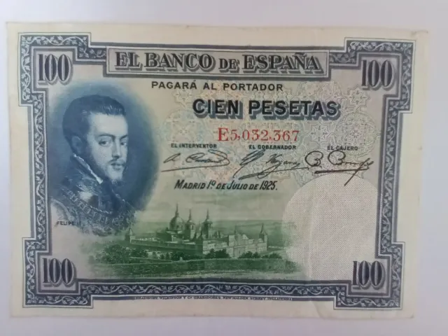 Billete 100 Pesetas Banco de España 1925