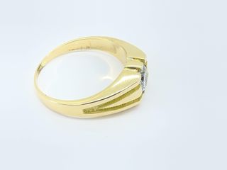 anillo oro 18k con circonita