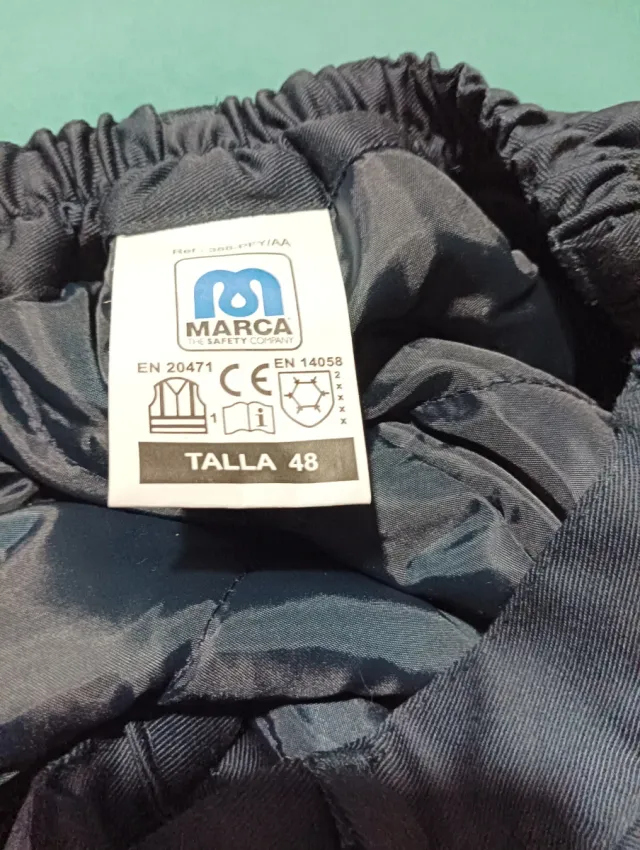 Pantalón de trabajo acolchado con reflectante