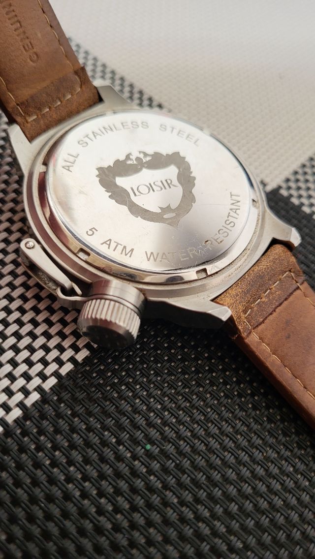 Reloj Loisir Negro y Marrón