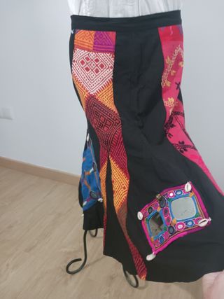 Falda larga boho made in India vintage