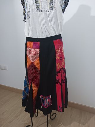 Falda larga boho made in India vintage