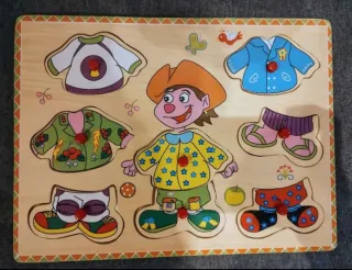 6 puzzles de madera infantiles