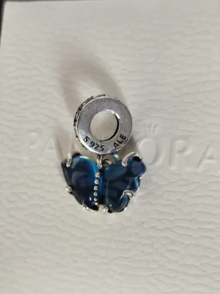 Charm Colgante Mariposa Azul