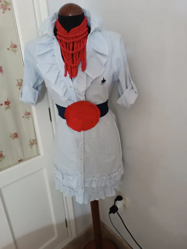 Vestido camisero mil rayas