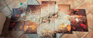 Quadro 200 cm farfalle e luci