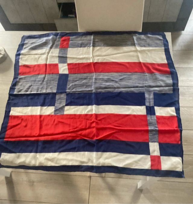 Foulard fantasia righe e quadri