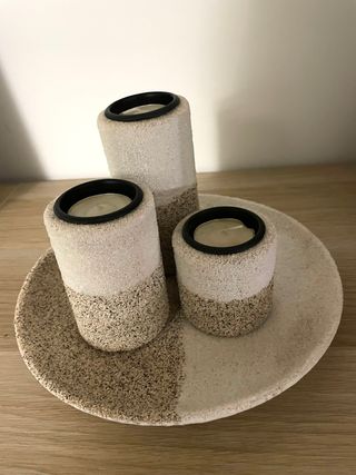 Set 3 portacandele decorativi