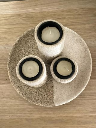 Set 3 portacandele decorativi