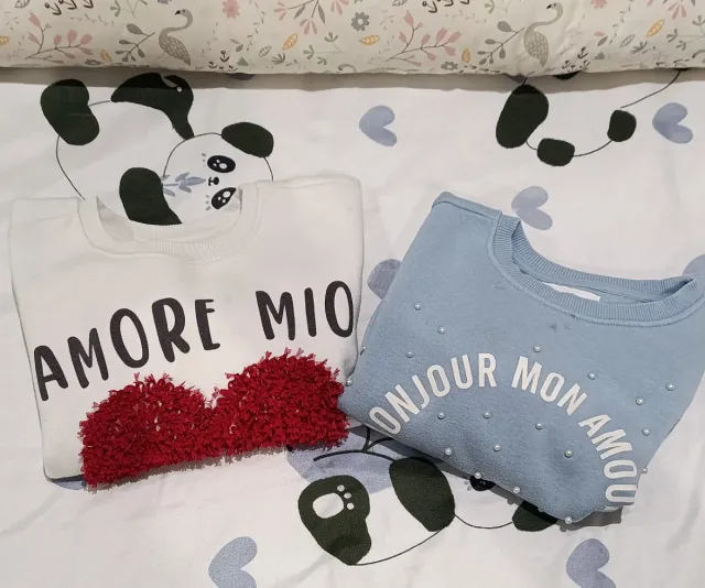 Lote 2 sudaderas niña 7-8 años