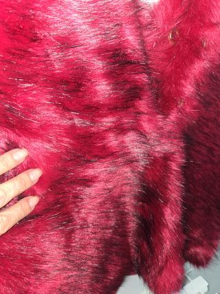 Chaqueta piel sintética hecha a mano y cosida tbm