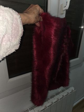 Chaqueta piel sintética hecha a mano y cosida tbm