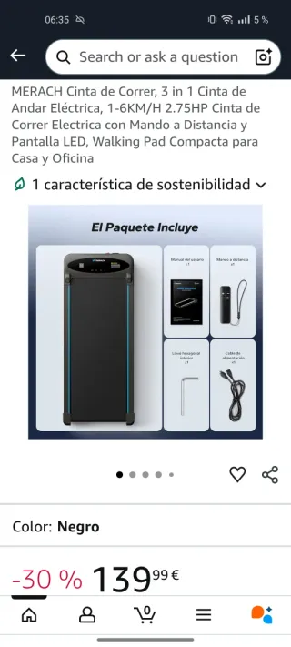 Cinta de andar MERACH 3 en 1