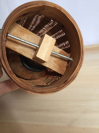 Bottiglia termos vintage rattan e vimini