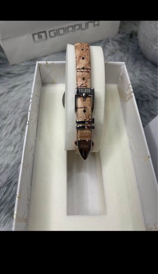 Orologio Tlasse donna cinturino beige/argento