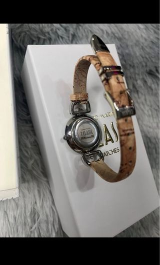 Orologio Tlasse donna cinturino beige/argento