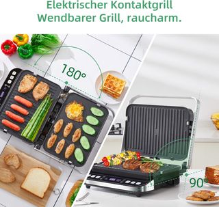 Biolomix Parrilla de contacto, sándwichera,gofrera