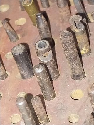 Caja antigua herramientas de  joyería / relojeria