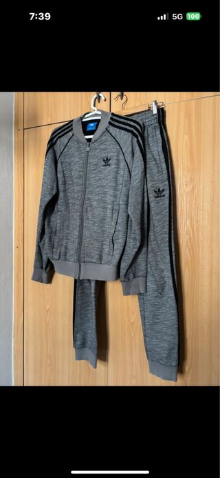 Chándal Adidas Gris 2 Piezas