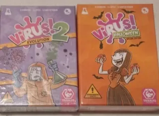 Pack 2 juegos cartas Virus 2 y Virus Halloween