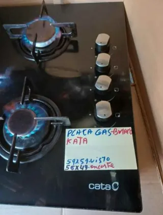 Placa de gas Cata cristal butano