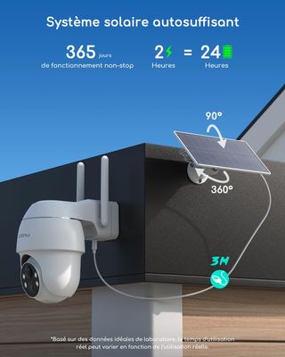 Cámara de seguridad inalámbrica COOAU de 4 MP